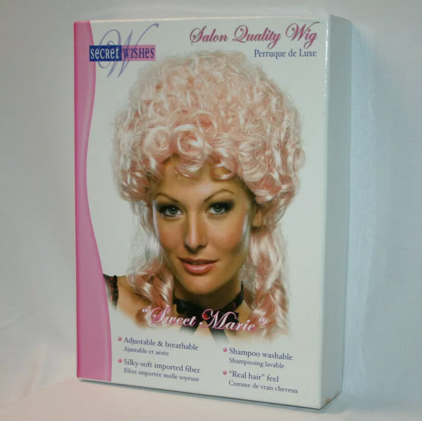 Pink top victorian wig