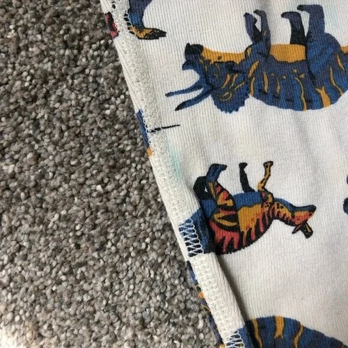 Hanna Andersson Long John Pajama Set in Dino Roar Size 4 Cotton PJs READ - Picture 6 of 16