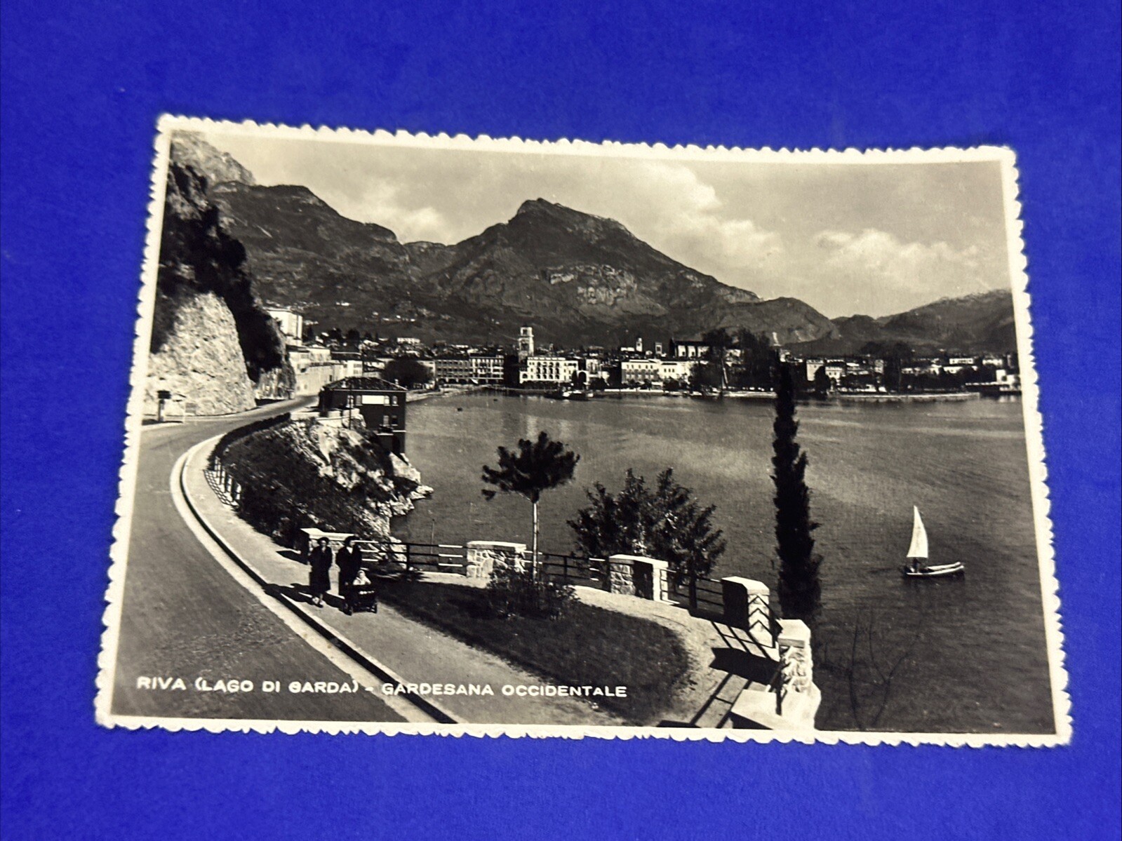 RIVA LAGO DI GARDA GARDESANA OCCIDENTALE - Cartolina Bianco E Nero