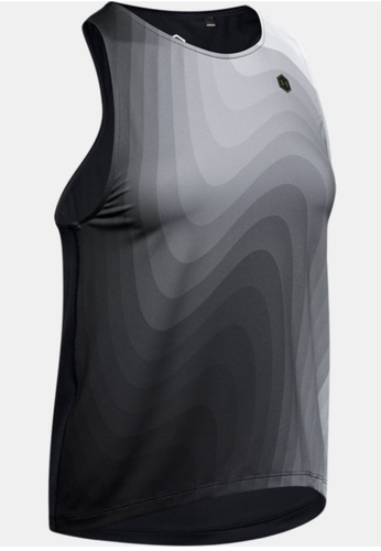 UNDER ARMOUR Rush Energy Lightweight Black Grey Running Tank Top NEW Womens Sz S - Picture 6 of 7
