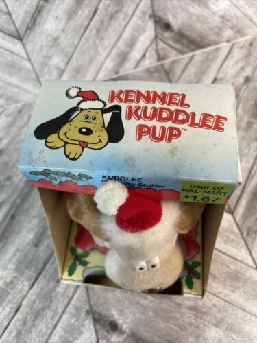 Vintage KENNEL KUDDLEE Plush Puppy Dog Animal Ornament - Picture 6 of 7