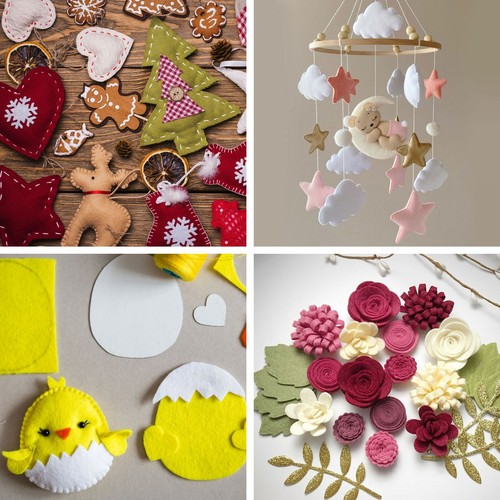 Craft Felt Fabric Acrylic Material Art Sewing Festive Decorations 150cm Wide - Picture 164 of 216