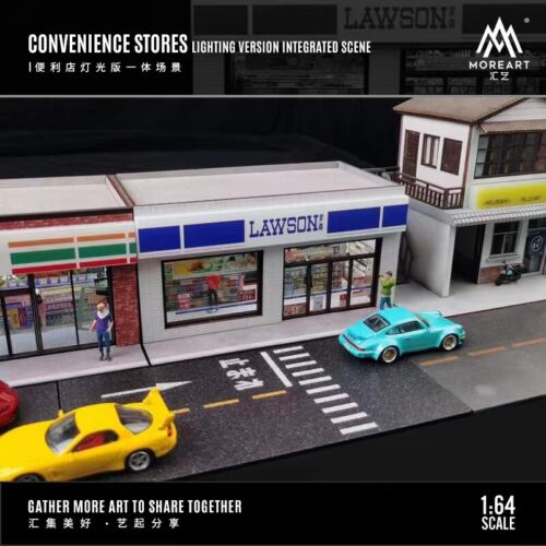 MoreArt 1:64 Non-Assemble Diorama LED Lighting Model Car Display Station - Picture 6 of 11