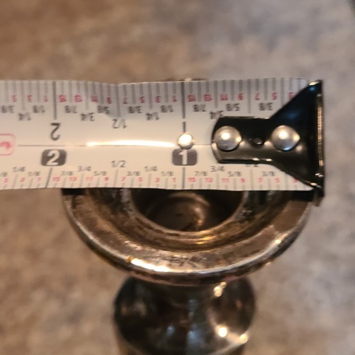 Antique Sterling Silver Tall Candle Stick Holder 10in (A9) - Picture 14 of 22