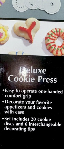 FARBERWARE Deluxe Cookie Press 'Classic Series' One Handed Operation-20 Discs@Y - Bild 6 von 10