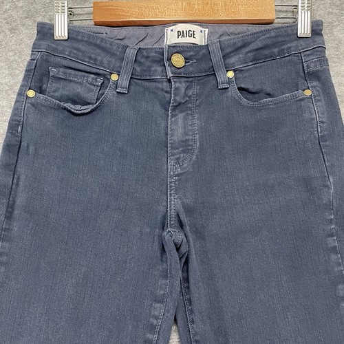 Paige Hoxton Jeans Womens W25 L30 Blue Ultra Skinny Zips Designer VGC - Picture 9 of 20