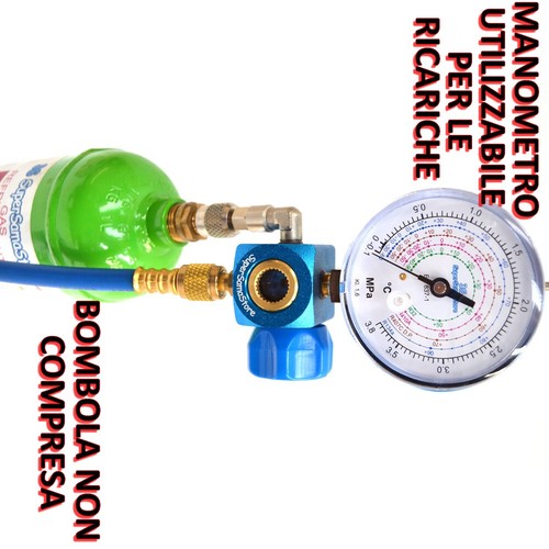 3s Vakuumpumpe 42 lt + Schläuche + Kältemanometer R410A R32 R134A Klimaanlage - Bild 5 von 5