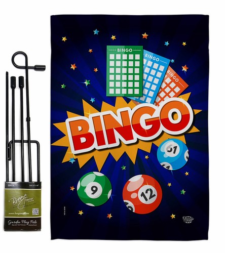 Bingo Garden Flag Games Interests Decorative Small Gift Yard House Banner - Picture 7 of 17
