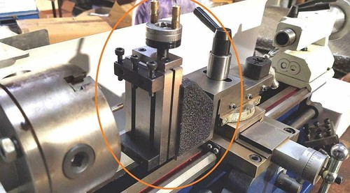 Mini Lathe Vertical Slide Mounted on Z Type Caste Iron Angle Plate -Direct Fit - Picture 2 of 13