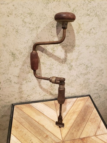 ANTIQUE HAND DRILL AUGER BIT BRACE VINTAGE  - Picture 1 of 6