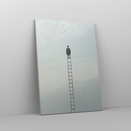 Quadro su Tela 50x70cm Scala Cielo Simbolo Stampe Immagini Quadri Moderni Murale - Foto 6 di 10