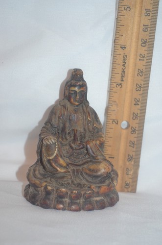 Chinese Guan Yin Kwan Yin Statue Figurine 7.62cm Vintage Old - Bild 1 von 7