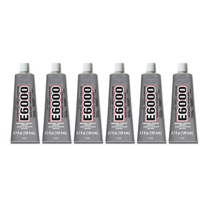 220011 6 Pack 3.7 oz. E-6000 High Viscosity Multi-Purpose Adhesive Clear
