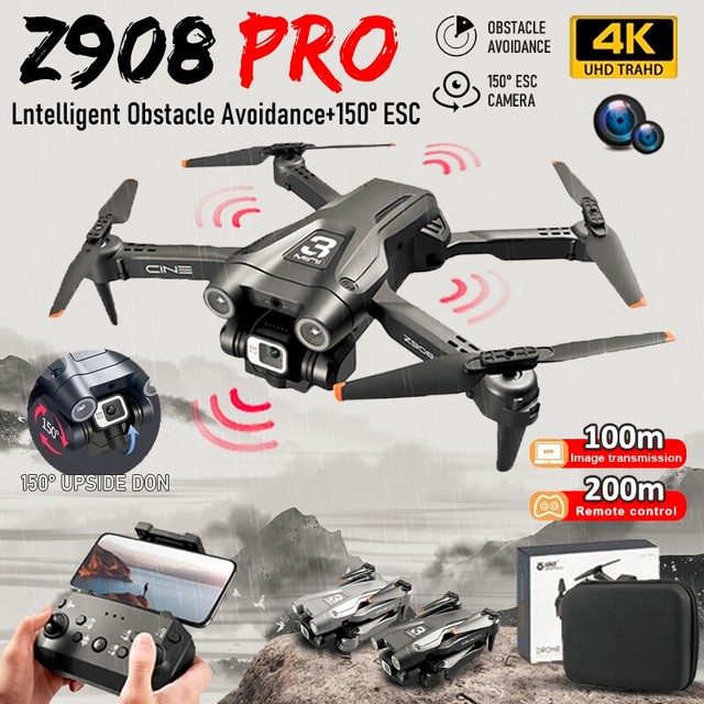 New Z908 Pro RC Drone 4K Professinal with 1080P Wide Angle Optical Flow Localiza New Z908 Pro RC Drone 4K Professinal with 1080P Wide Angle Optical Flow Localiza