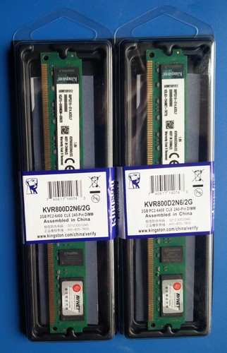 KIT 2 MEMORIE RAM KINGSTON 4 GB (2 x 2 GB) DDR2 800 MHz - 1,8 V DIMM - Foto 10 di 17
