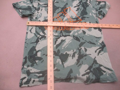 ADIDAS Size L (14-16) Boys Camo 100% Cotton Short Sleeve Athletic T-Shirt 370 - Picture 5 of 9