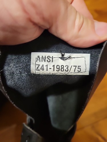 Vintage Biltrite Black Leather Military Combat ANSI Z41-1983/75 Boots Men 10R  - Picture 6 of 8