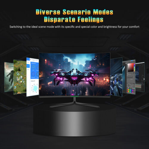 Monitor curvo para juegos Titan Army 31,5"" 2560*1440 HVA panel rápido 240 Hz 1 ms GTG - Imagen 9 de 21