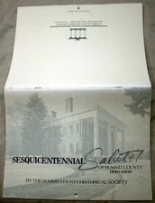 1840-1890 SUMMIT CO. Historical Society OH SESQUICENTENNIAL SALUTE! Calendar