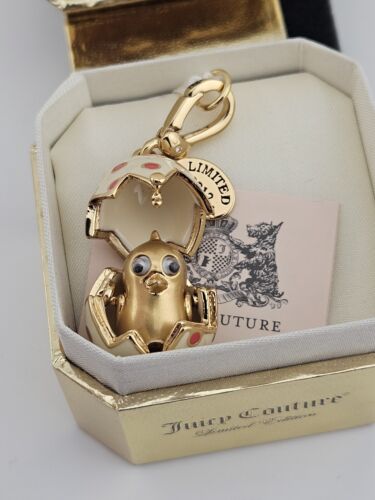 Dije JUICY COUTURE 2012 recién eclosionado rojo manchado blanco huevo esmalte RARO - Imagen 3 de 8
