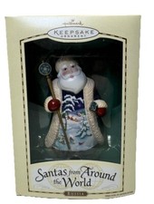Hallmark Santas From Around the World Russia Christmas Ornament 2004 St Nicholas