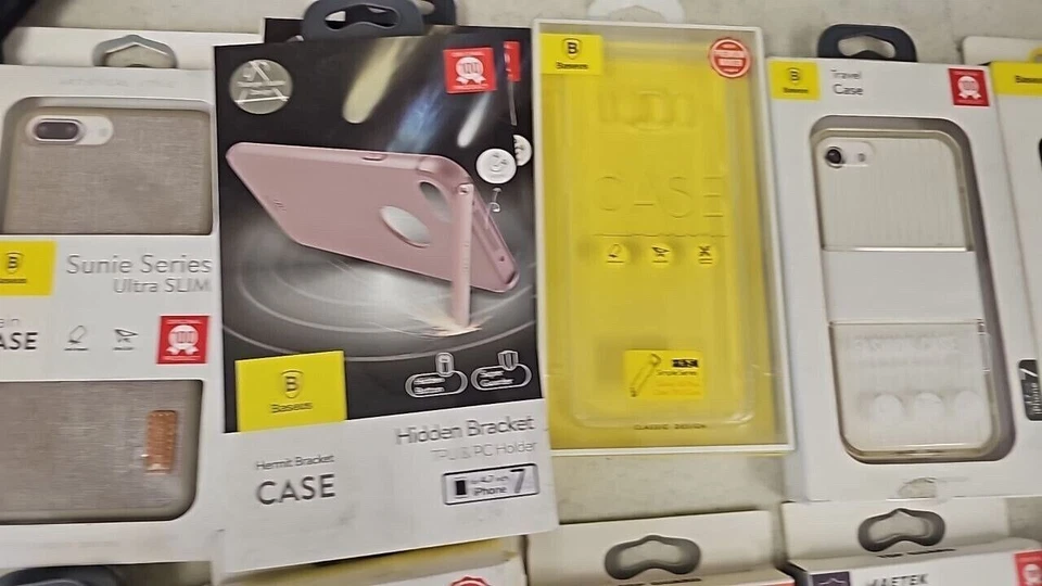 Lote de 40 fundas de teléfono Baseus mixtas para iPhone 6 6s 7 8 Plus X XS Samsung Galaxy S8 Foto 4 de 4