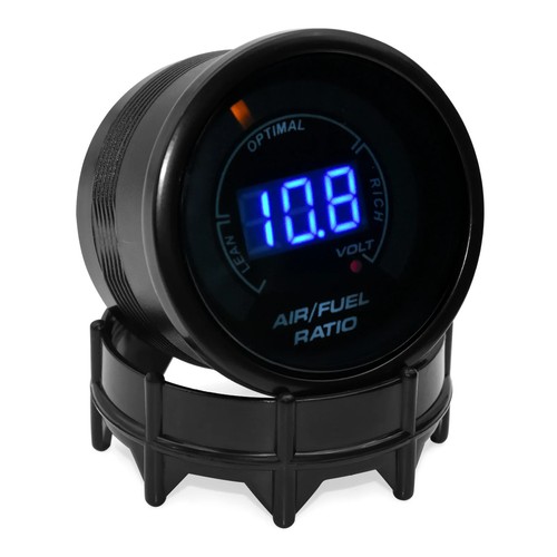 Medidor digital AFR cara ahumada 52 mm medidor de relación de combustible aire banda estrecha
