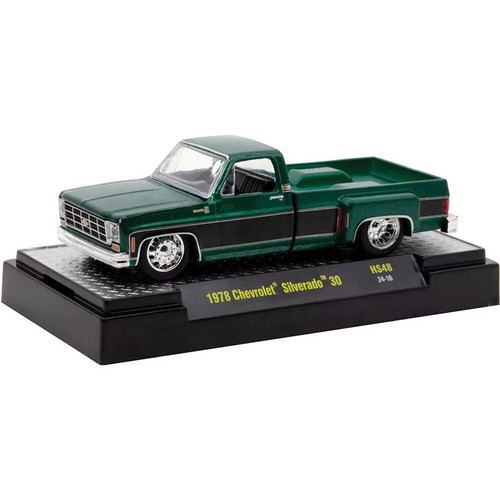 1978 Chevrolet Silverado 30 1/64 Scale Green Model by M2 Machines 31500-HS48-P2 - Picture 2 of 4