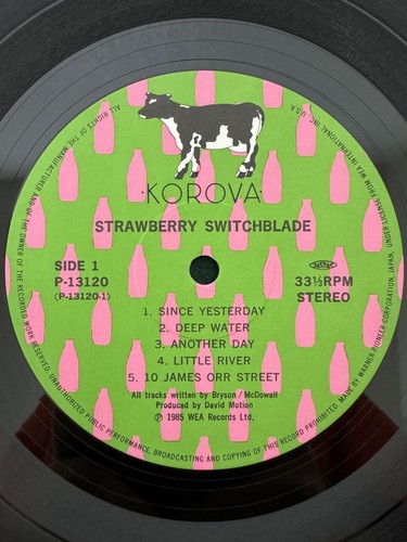 Strawberry Switchblade S/T Self Titled LP Vinyl 1985 Japan P-13120 w/OBI KOROVA - Imagen 4 de 5