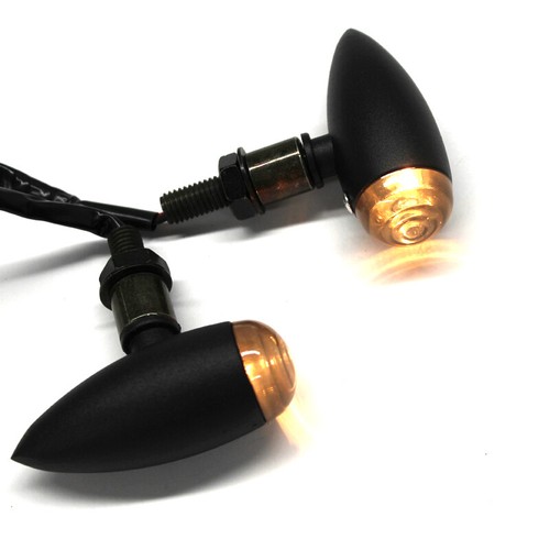 Motorrad Bullet Mini Blinker für Harley Honda Suzuki Yamaha Bobber Halogen Licht - Bild 4 von 12