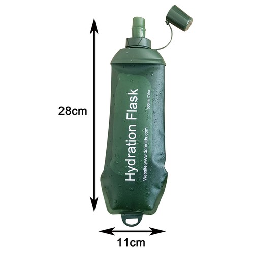 Flask Drink Pouch Flask Water Bottle for Running Vest Hiking Cycling Leakproof - Picture 7 of 10