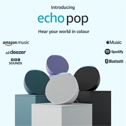 Amazon Echo Pop | Vollsound kompakt | WLAN und Bluetooth | Alexa Smart Speaker - Bild 2 von 7