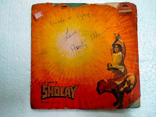 SHOLAY RD R D BURMAN 2253 009 RARE BOLLYWOOD ost EP 7" vinyl RECORD 45 RPM VG+ - Picture 1 of 6