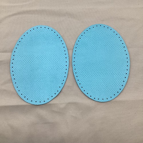 Real Leather Patches. Genuine Leather Elbow, Knee, Patches. Brown, Blue, Yellow - Picture 2 of 12
