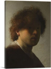 ARTCANVAS Self-Portrait as a Young Man Canvas Art Print by Rembrandt van Rijn