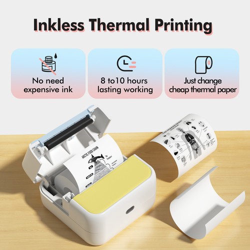 Pocket Printer Portable Thermal Instant Photo Printing Label Maker W1G1 - 第 9/10 張圖片