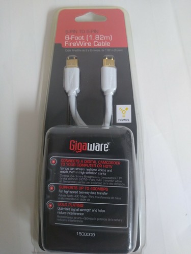 RadioShack GigaWare 6-polig auf 6-polig 6-Fuß FireWire Kabel Nr. 1500009 - Bild 2 von 4