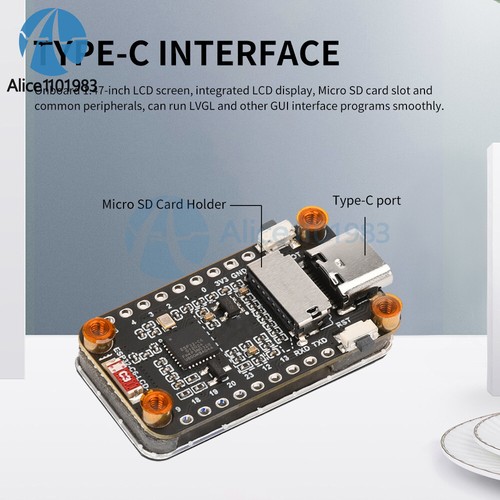 Módulo TFT LCD ST7789 1,47 pulgadas ESP32-C6 WIFI Bluetooth Placa de Desarrollo Tipo-C ST7789 - Imagen 9 de 25