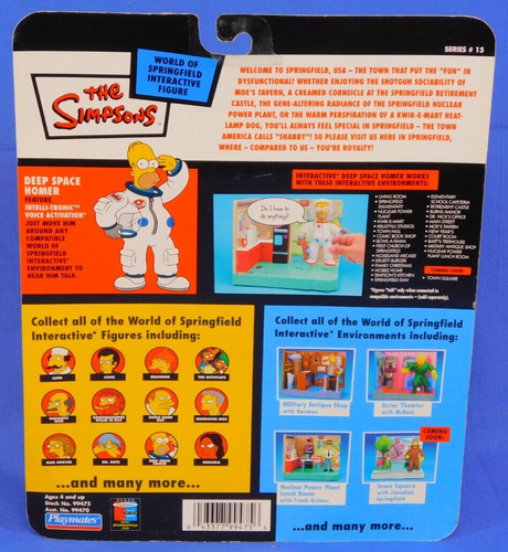SIMPSONS DEEP SPACE HOMER FIGURE WORLD OF SPRINGFIELD PLAYMATES SERIES 15 - Picture 2 of 2