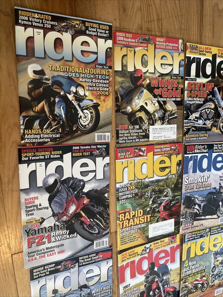 2006 Rider magazines Complete Year 12 issues - Image 2 of 3