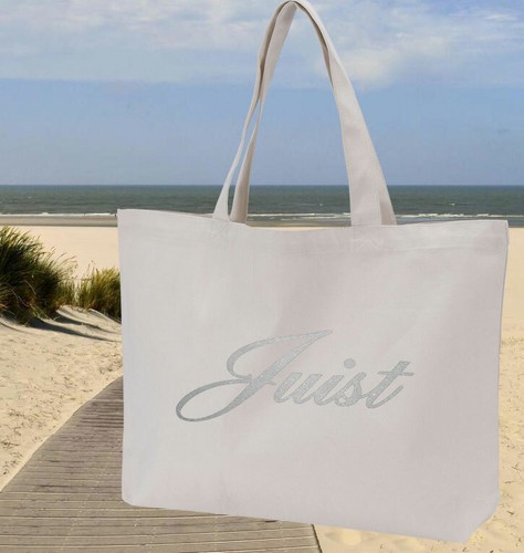 Borsa a tracolla Juist shopper borsa da spiaggia glitter 100% cotone misura 60x40x14 - Foto 13 di 18