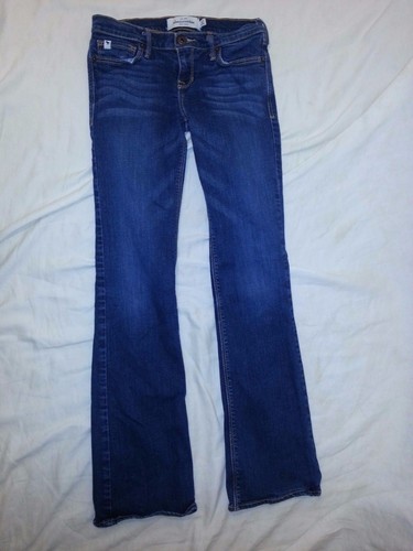 Abercrombie New York Kids Blue Cute Stretch Denim Jeans PANTS SIZE 12 EUC - Picture 2 of 3