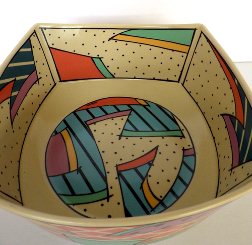 Rosenthal Studio Linie Dorothy Hafner Flash 8" Abstract Bowl 1980s Germany - Picture 14 of 18
