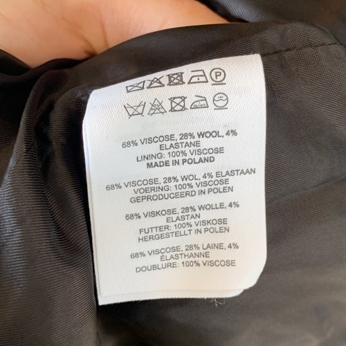 Abito Dries Van Noten Dalba manica lunga drappeggiato midi nero tubino taglia 38 US 6 - Foto 9 di 9