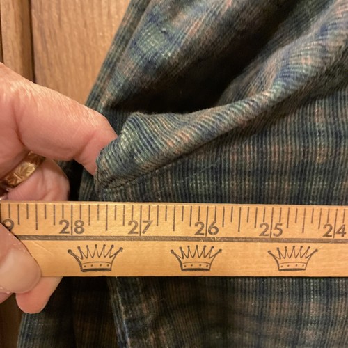 NWT Catalina Mens Plaid Corduroy Shirt Long Sleeve Green 2XL Big Man Button Gift - Picture 6 of 19