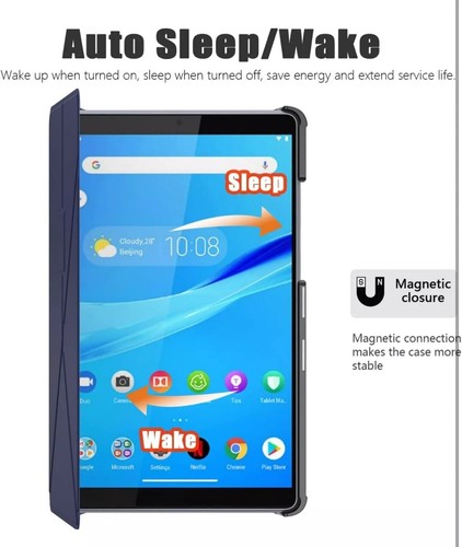 Slim Full Protection Case Soft Cover Stand for Lenovo M8 HD/FHD Tablet 8” Inch - 第 7/17 張圖片