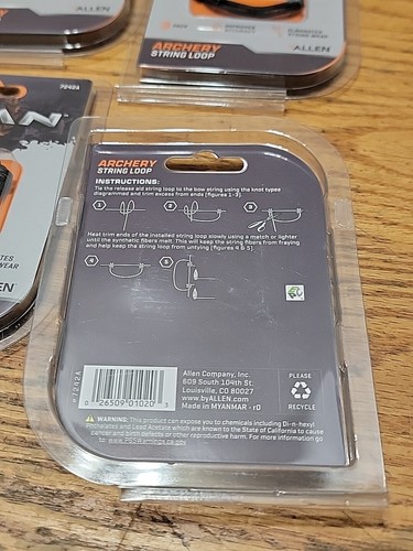 4 Packs Black Titan Archery String Loop - 3 Pack - Picture 3 of 3