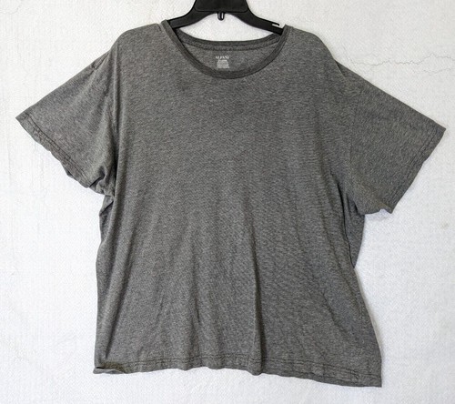 ALFANI Men Gray Crew Neck Short Sleeve Pullover Shirt Gray Gradient- XXL