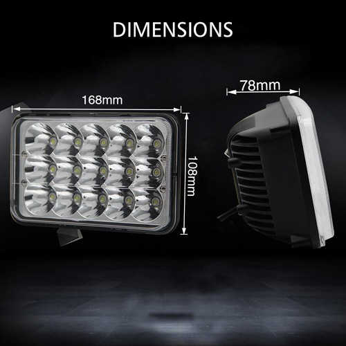 4pcs 4x6'' LED Headlights Hi/Lo Sealed Beam Fog Lamp For W3500 W4500 W5500 - Picture 12 of 12