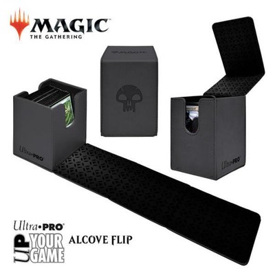 Magic Alcove Flip Deck Box Black With Skull Ebay